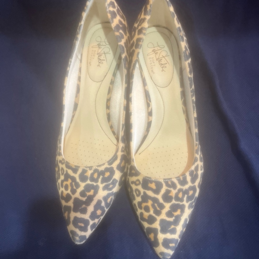 Life Stride Animal Print Heels